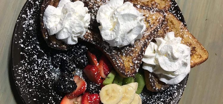Dig into a delicious stack of powdered sugar drizzled French toast, lingering over a café con leche, or a fruity mimosa.
