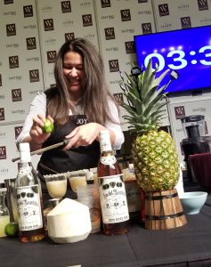 Puerto Rican mixologist Joymar Herrin took the People’s Choice category with her concoction Sand Break at the Wine & Spirits Wholesalers of America in Las Vegas.